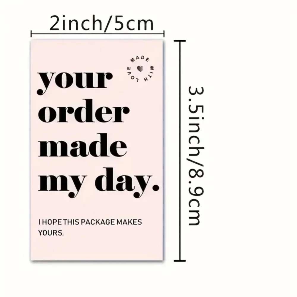 Charming Pink Thank You Cards - 60 Pack